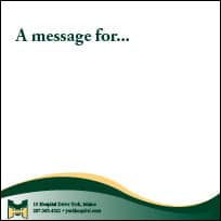 A message for...